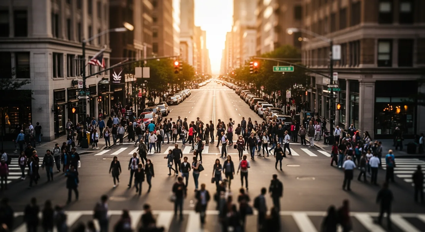 A vibrant American city representing the people Hope4America reaches with the Gospel